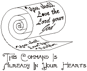 you shall love the Lord your God you shall love yo neighbor